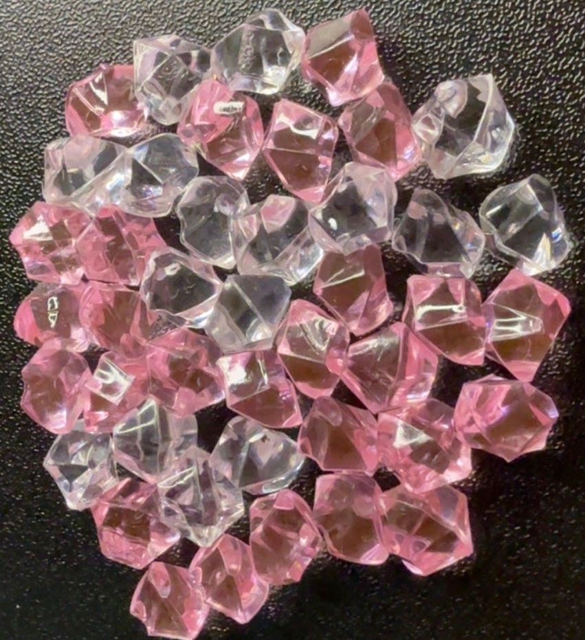 Fake ice lids pink,clear,blue,purple