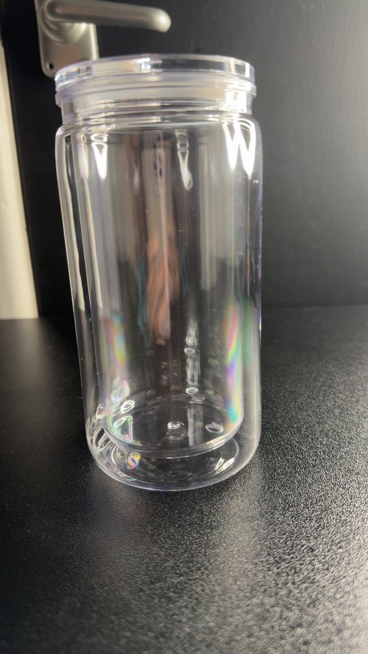 16oz Cat eye snow globe tumbler