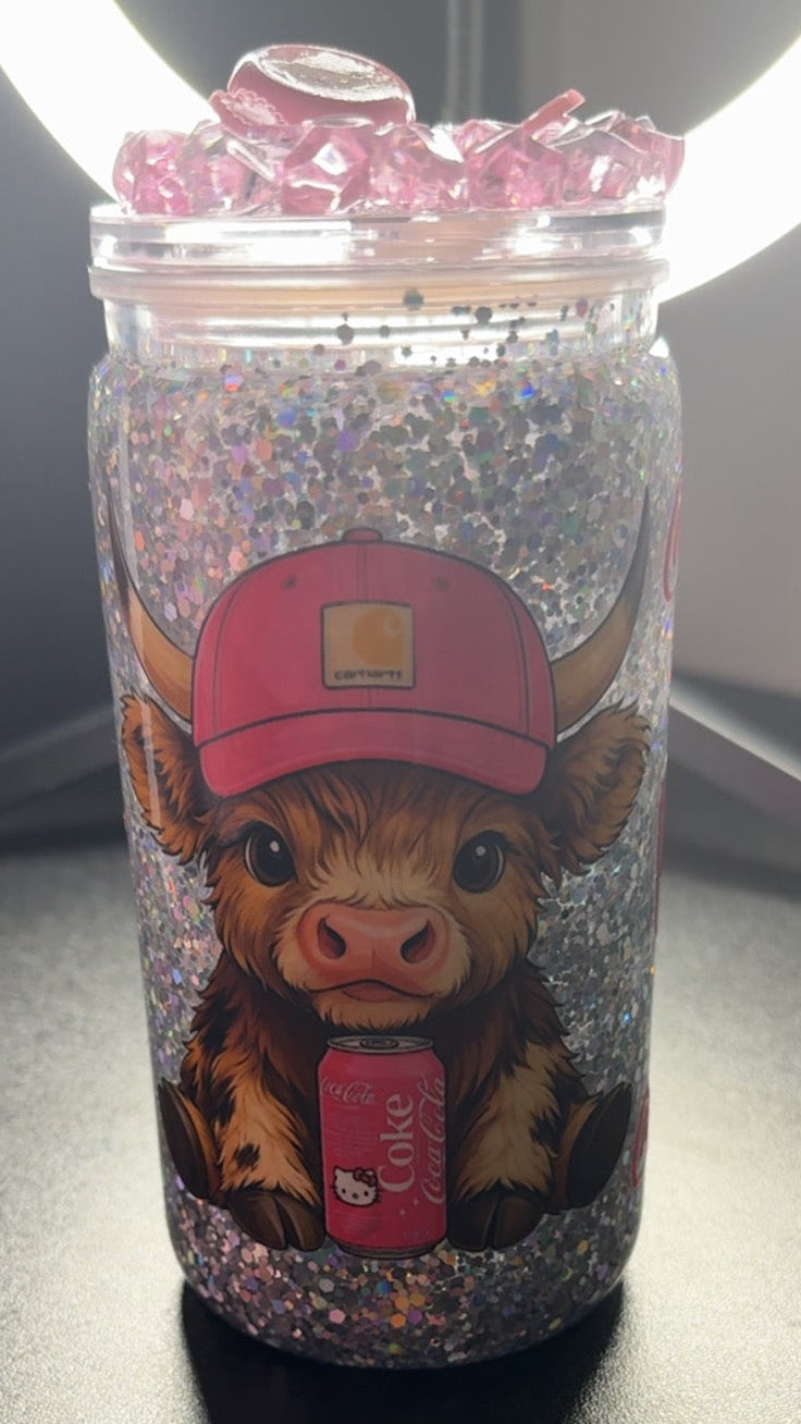 16oz Snow globe tumblers